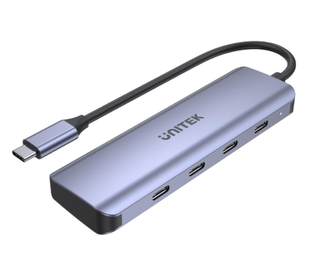 UNITEK HUB USB-C 3.1, 4x USB-C, 5 Gbps H1107K - 1062643 - zdjęcie 2